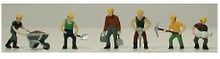 Model Power 5700 HO Track Laying Crew Figures (Set of 6)