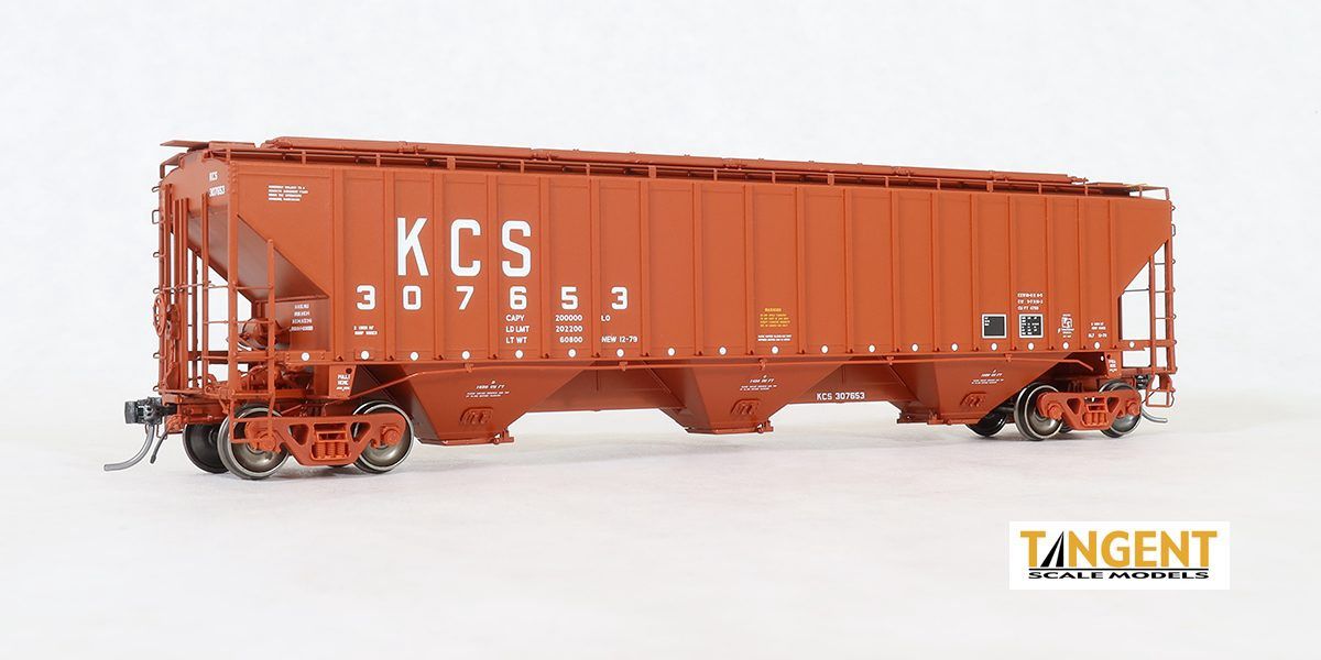 Pre-Owned, Like New - Tangent - KCS “Delivery Brown 12-1979” PS4750 Covered Hopper, Road Number: 307254