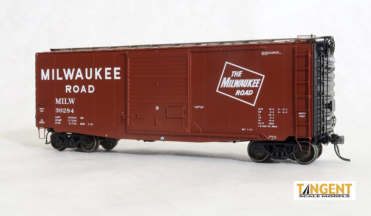 Pre-owned, Like New- Tangent - Milwaukee Road (MILW) “Original” 40′ PS-1 9′ Door Boxcar