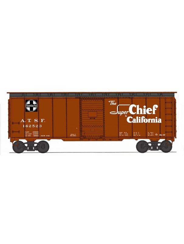 Pre-Owned, Like New-Intermountain-Modified 1937 AAR Boxcar Santa Fe-Super Chief
