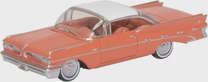 Oxford-1959 Pontiac Bonneville - Assembled -- Sunrise Coral