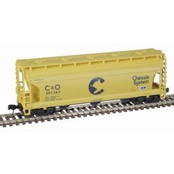 Atlas-N TMAN 3560 COVERED HOPPER CHESSIE SYSTEM [C&amp;O] #601322