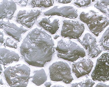 Plastruct-Patterned Sheets - Stone - Round Field Stone - .020 x 7 x 12&quot; pkg(2) -- ,810&quot; Beige Stones