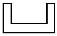Plastruct 90581 - Styrene Structural Shapes - Deep Channels -- 1/16 x 10&quot; Long pkg(10)