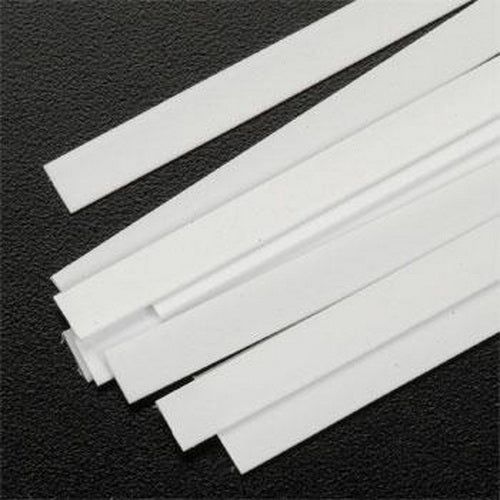 Plastruct 90728 - Styrene Plastic Strips -- .020 x .187 x 10&quot; .05 x .47 x 25.4cm pkg(10)