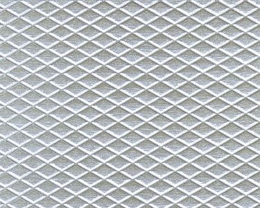 Plastruct-Patterned Sheets - Safety Tread - Tread Plate - .020 x 3-7/8 x 2-1/4&quot; pkg(2) -- White - .280&quot; Spacing