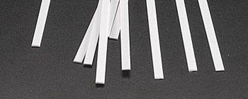 Plastruct 90736 -Styrene Plastic Strips -- .030 x .125 x 10&quot; .08 x .32 x 25.4cm pkg(10)