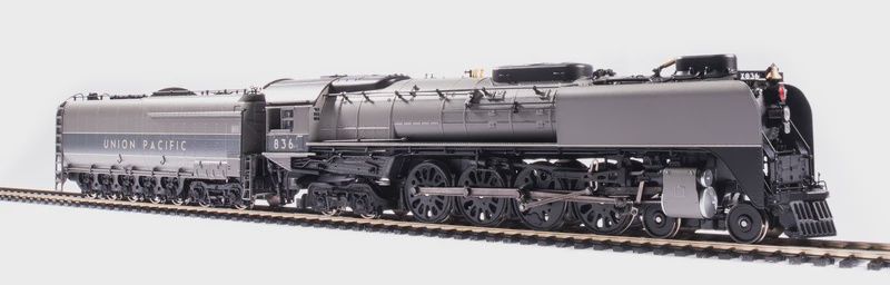 Pre-Owned, Like New Broadway Limited 6645 - Union Pacific 4-8-4, Class FEF-3, #836, TTG w/ Aluminum, Paragon4 Sound/DC/DCC, Smoke, HO
