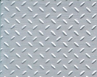 Plastruct-Patterned Sheets - Safety Tread - Single Diamond Plate - .020 x 7 x 12&quot; pkg(2) -- Beige - .125&quot; Spacing