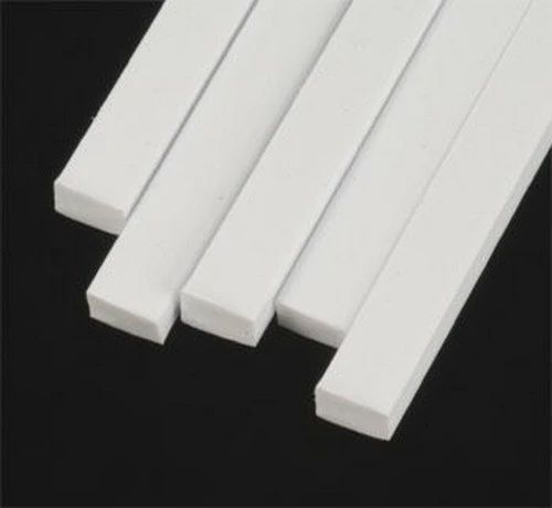 Plastruct 90799 - .250 x 10&quot; x .156&quot; Styrene Strip (Pack of 5)