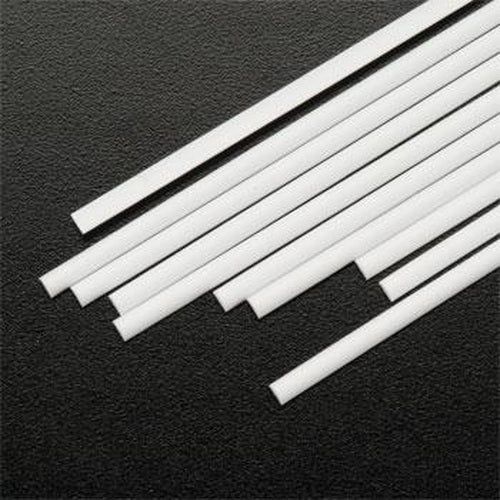 Plastruct 90883 - .100&quot; x 10&quot; x .050&quot; Half-Round Styrene Rod (Pack of 10)