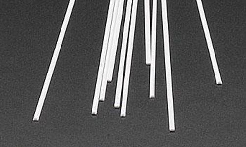 Plastruct 90881 - .060&quot; x 10&quot; x .020&quot; Half-Round Styrene Rod (Pack of 10)