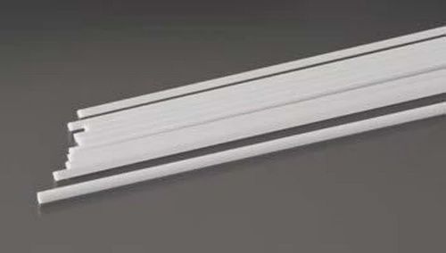 Plastruct- .080&quot; x 10&quot; x .080&quot; Quarter-Round Styrene Rod (Pack of 10)