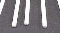 Plastruct -.187&quot; x 10&quot; x .094&quot; Half-Round Styrene Rod (Pack of 5)