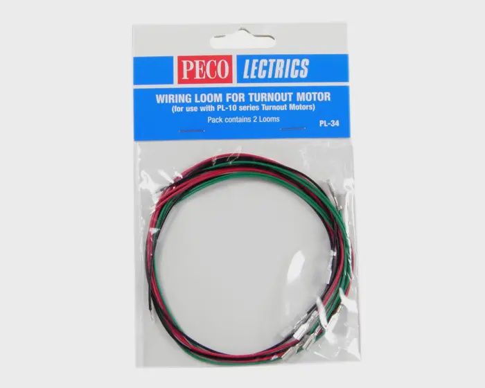 Peco- PL34 HO/N Pre-wired Wiring Loom for use with PL-10 and PL-10E motor