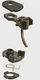Kadee #34 - Plastic-Shank Coupler - Kit - Magne-Matic(R) -- Short 1/4&quot; Underset w/#233 Draft Gear Boxes 2 Pair