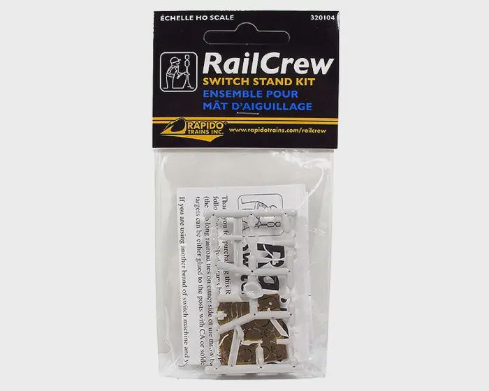 Rapido 320104 - HO Rail Crew Switch Stand (One each of all three styles with targets)