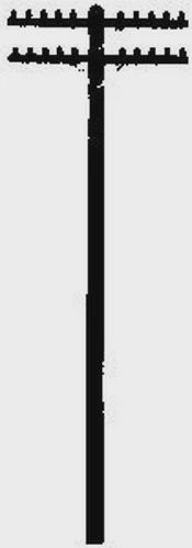 Rix Products HO - 628-0032 Railroad Telephone Poles, Two Crossarm Kit