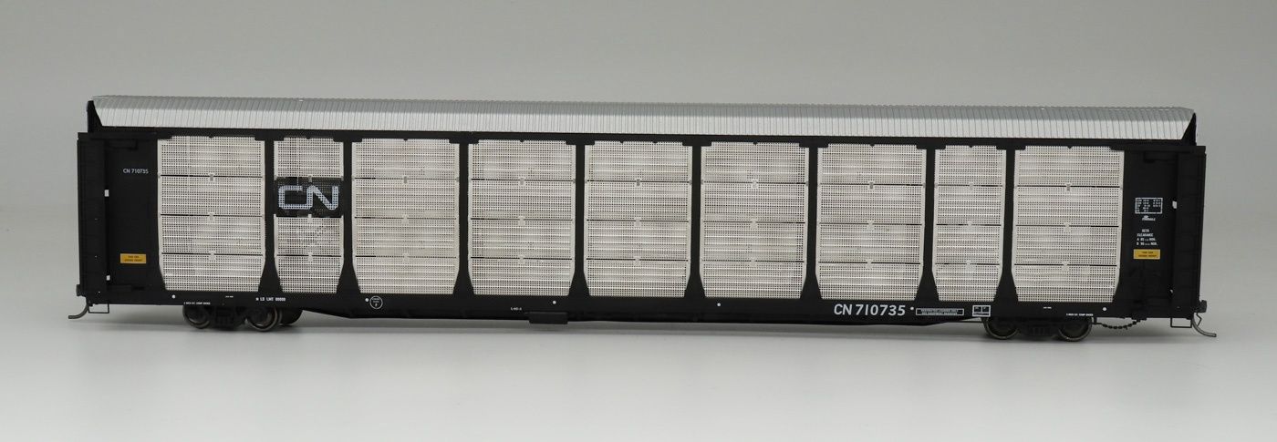 InterMountain #45259 - HO Bi-Level Auto Rack - Canadian National Rack &amp; Flat Car, Road Number: 710846