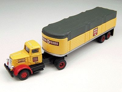 Classic Metal Works-Mini Metals Covered Wagon Tractor/Trailer Set; WC22 -- Wayne Feeds