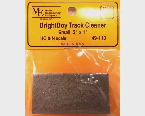 BrightBoy Track Cleaner - Small 2&quot;x1&quot; - HO/N Scale