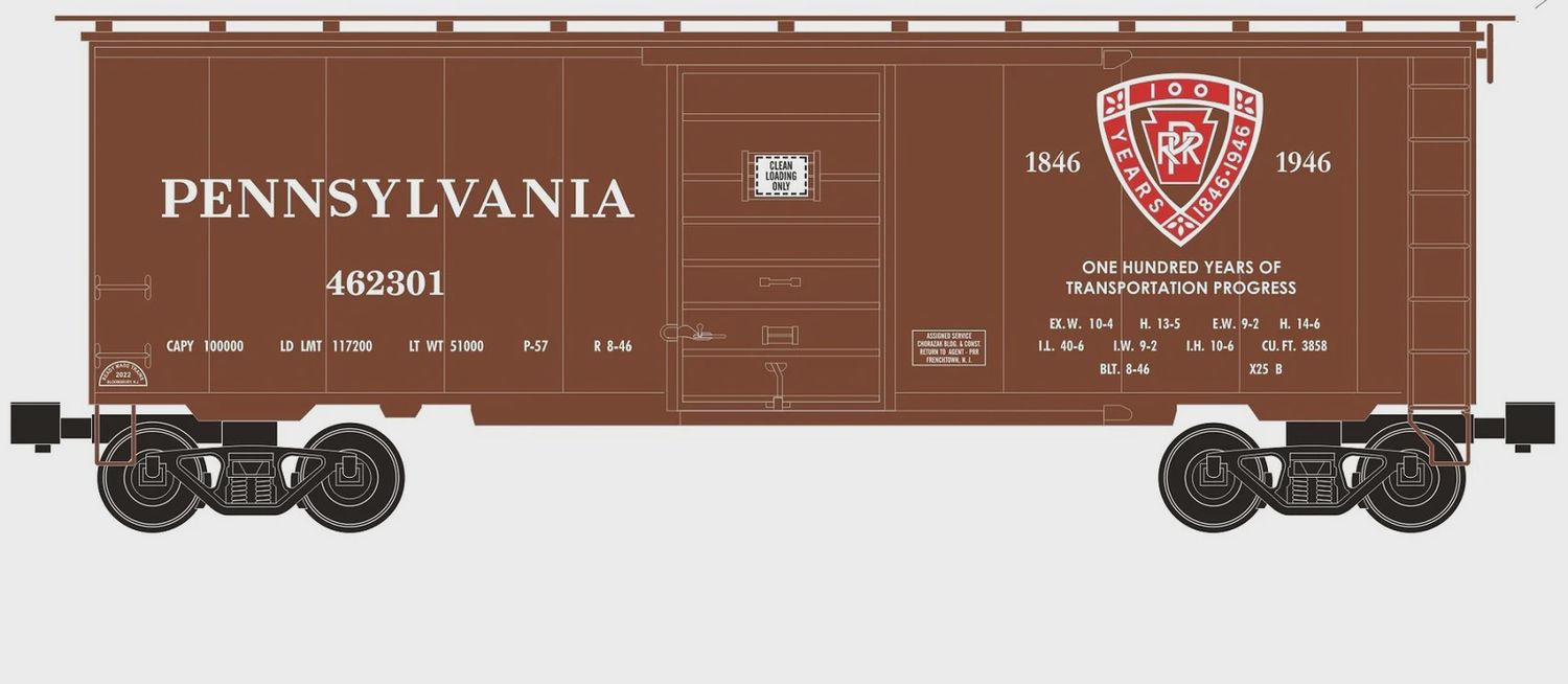 Ready Made Trains (RMT) 96415 - O Scale - Boxcar Pennsylvania PRR 100th Anniversary