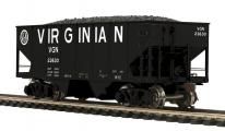 MTH 80-97067 - HO USRA 55-Ton Steel Twin Hopper Car - Virginian