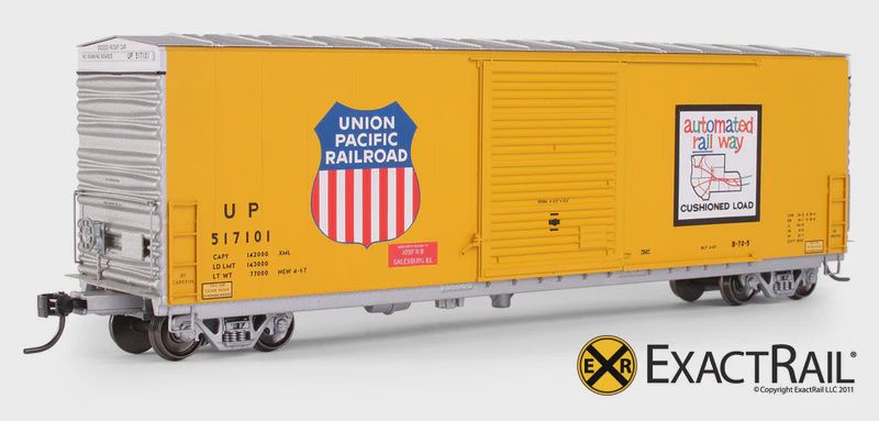 Exact Rail - HO - PC&amp;F 6033 cu. ft. Hy-Cube Box Car - UP