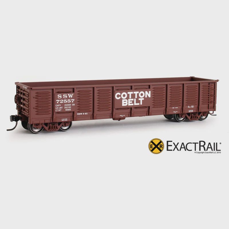 ExactRail - HO - Gunderson 2420 Gondola - SSW &#39;Cotton Belt&#39;, Road Number: 72557