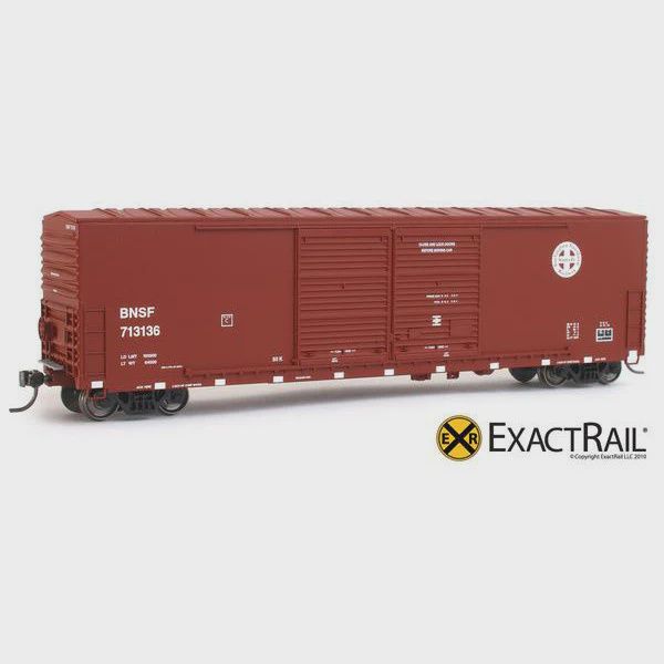ExactRail - HO - Gunderson 5200 Box Car - BNSF, Road Number: 713167