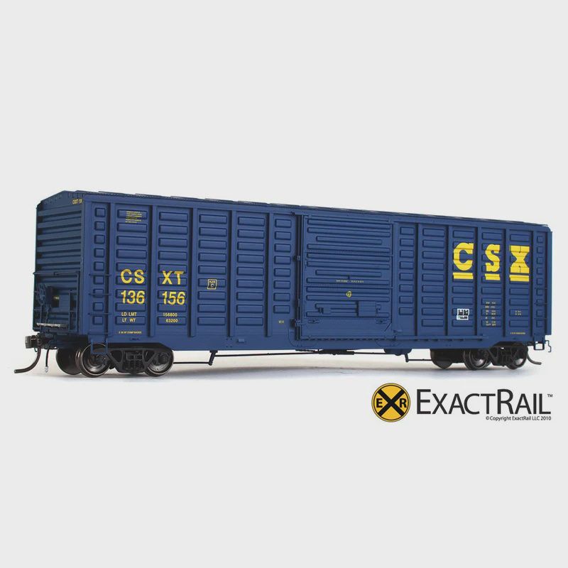 EXactRail - HO - P-S 5277 &quot;Waffle&quot; Boxcar - CSXT #138577