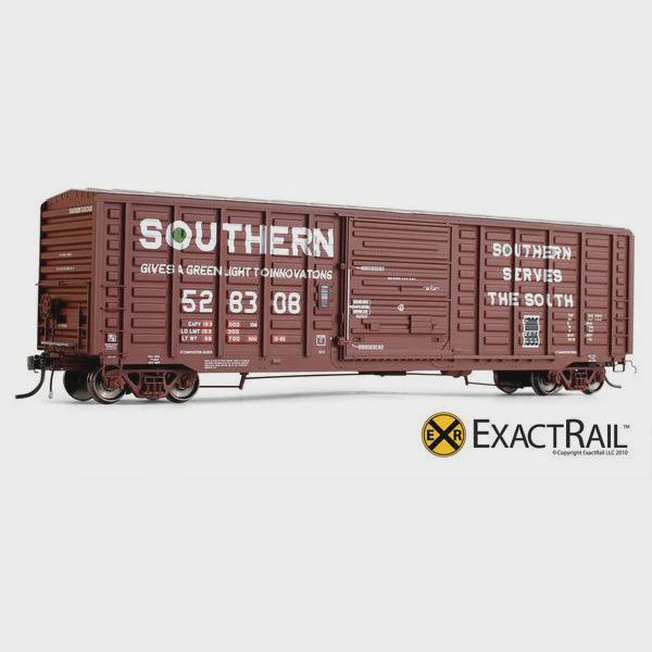 ExactRail - HO - PS 50&#39; Waffle Box Car - SOU #528376