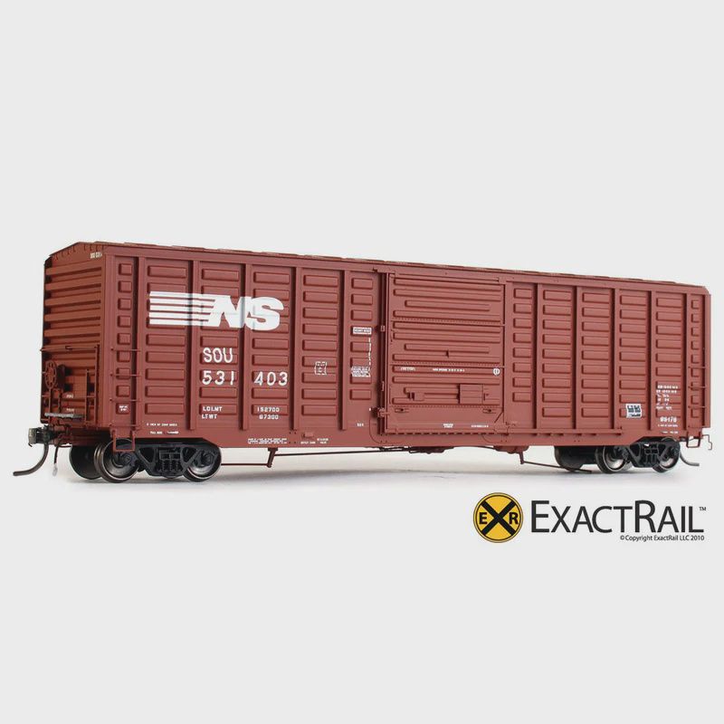 ExactRail - HO - P-S 5277 &quot;Waffle&quot; Boxcar - NS, Road Number: 531491