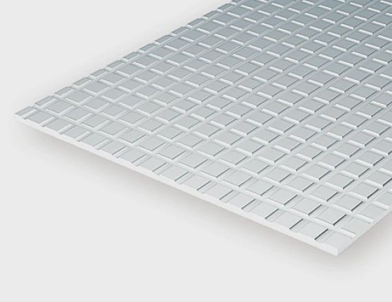 Evergreen 14507 - .040&quot; x 12&quot; x 24&quot; x 1/2&quot; Polystyrene Square Tile