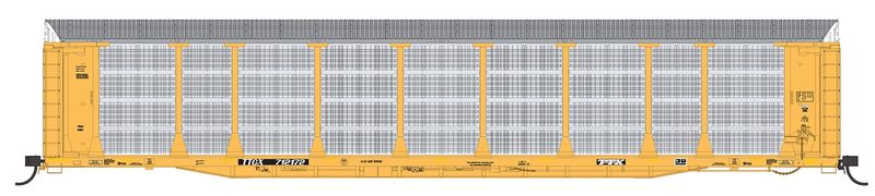 InterMountain 194113 - N Bi-Level Auto Rack - TINX - Plain Yellow - TTGX Flat Car