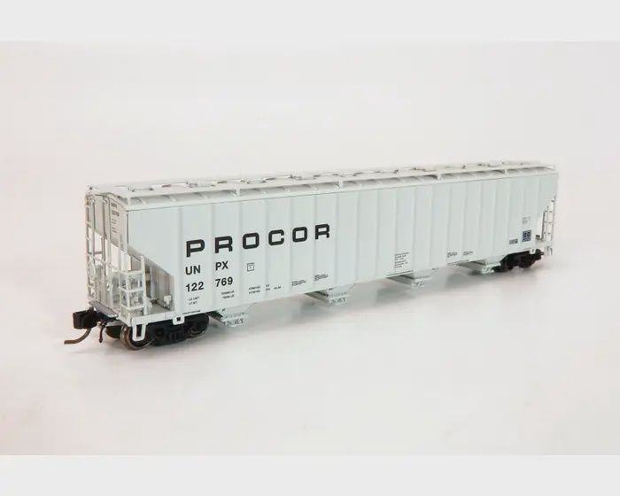 Rapido 560006A - N - Procor 5820 Covered Hopper: UNPX - Procor Mid Black Solid: Single Car #122923