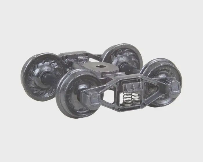 Kadee 511 HO Scale Bettendorf T-Section Trucks with 33&quot; Ribbed Back Wheels - Metal Fully Sprung