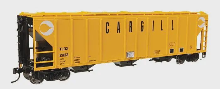 Walthers Mainline - 50' Pullman-Standard PS2-CD 4427 3-Bay Covered Hopper - Ready to Run -- Cargill
