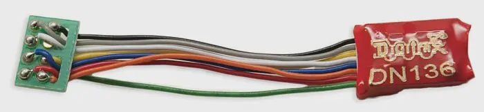 Digitrax - DN136PS Series 6 Control Decoder for N &amp; HO -- 8-Pin Medium Plug - .55 x .404 x .2&quot; 13.9 x 10.3 x 5mm