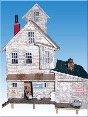 A.R. Gilmore Grain &amp; Feeds - Laser Cut Craftsman Building Kit - HO Scale