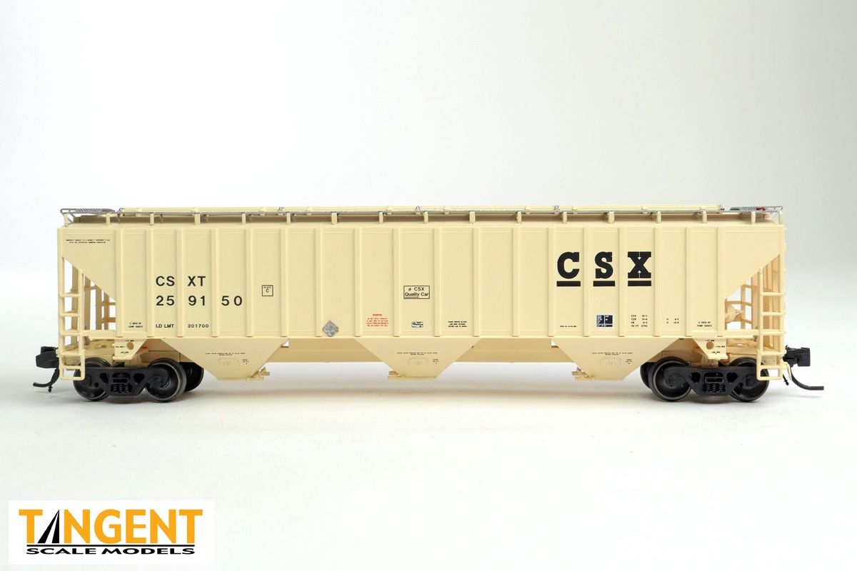 Tangent - N Scale - CSX “Delivery 10-1988” Trinity Industries Inc 4750CuFt Covered Hopper, Road Number: 259089