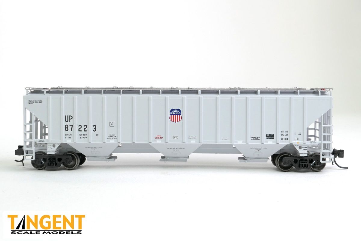Tangent - N Scale - Union Pacific (UP) “Delivery Gray 10-1993” Trinity Industries Inc 4750CuFt Covered Hopper, Road Number: 87203