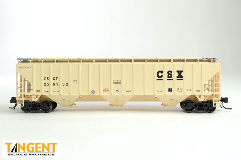 Tangent - N Scale - CSX “Delivery 10-1988” Trinity Industries Inc 4750CuFt Covered Hopper
