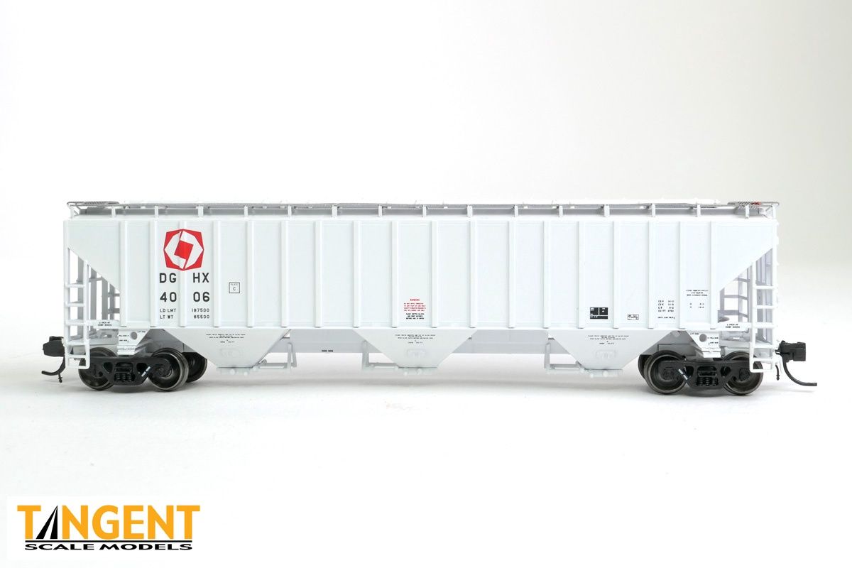 Tangent - N Scale - DGHX “Delivery Gray 4-1993” Trinity Industries Inc 4750CuFt Covered Hopper, Road Number: 4006