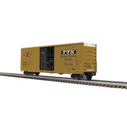 Atlas O PREMIER - 50&#39; GUNDERSON HIGH CUBE BOX CAR TTX (AS-DELIVERED) (YELLOW/BLACK) - 3RL, Road Number: 504567
