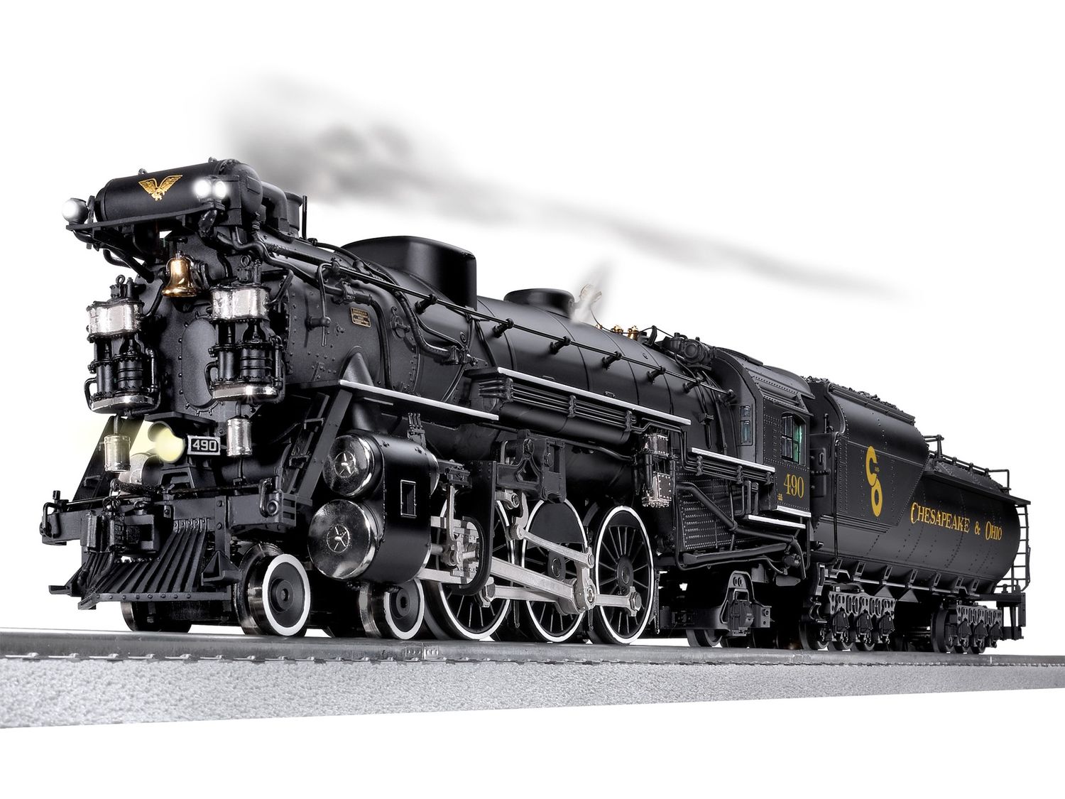 LIONEL 2431100 O CHESAPEAKE &amp; OHIO F19 PACIFIC W/LEGACY #490 SPORTSMAN W/C&amp;O TENDER