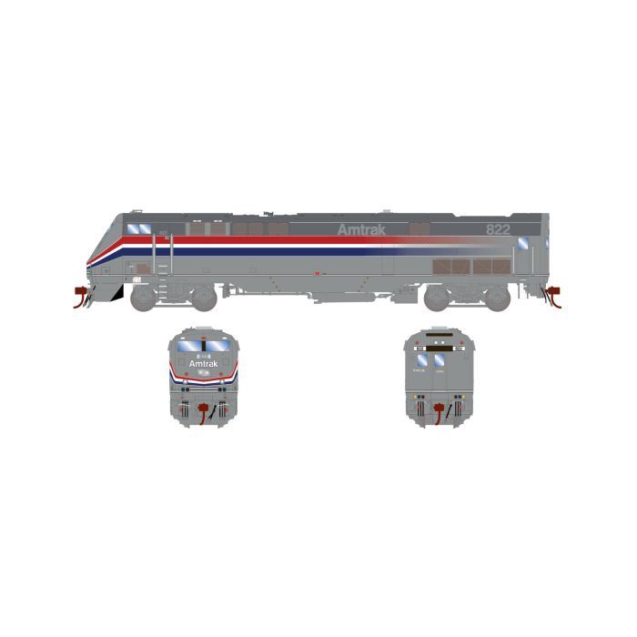 PRE-OWNED-Athearn Genesis-HO GE P40DC, Tsunami2 DCC Sound, Amtrak Phase III #822