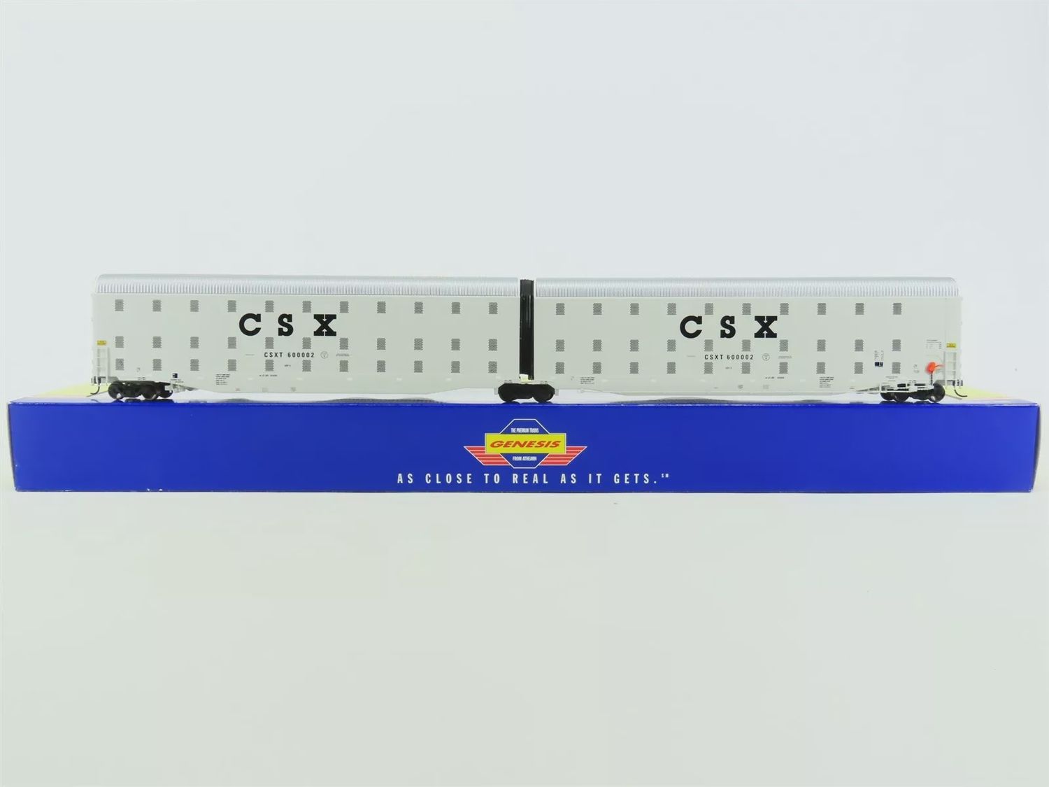 PRE-OWNED-Athearn Genesis-HO SCALE #G4405 CSXT CSX Auto-Max Auto Carrier #600002