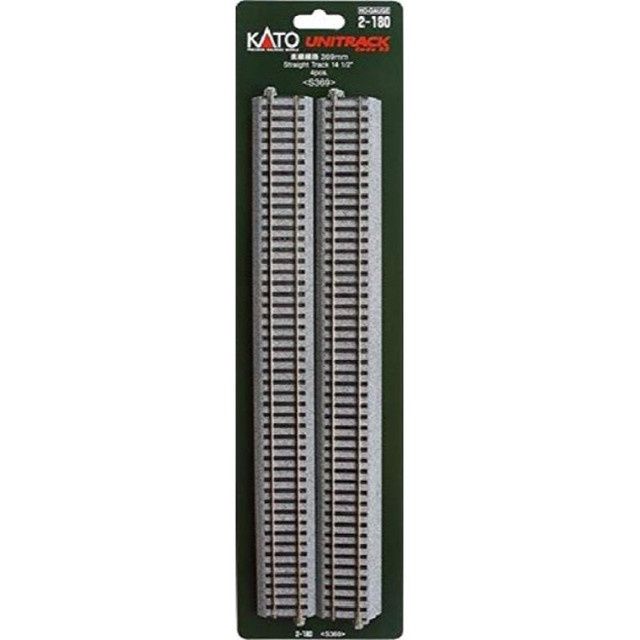 Kato 2-180 - 369mm (14 1/2&quot;) Straight Track [4 pcs]
