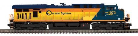 MTH-ES44AC Diesel Engine w/Proto-Sound 3.0 (Hi-Rail Wheels) - Chessie - CSX Heritage  Cab No. 1973